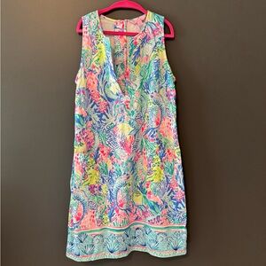Lilly Pulitzer Mermaid Cove Kelby Stretch Shift Dress. New without tags. Size 00